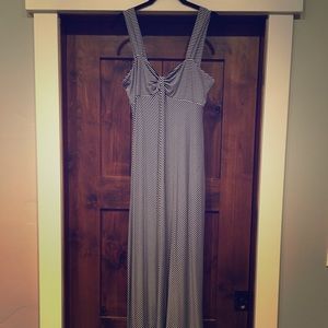 Maxi Dress- Large- Pinstripe